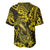 Hawaii Fish Hook Baseball Jersey Hibiscus Hawaii Tribal Tattoo Yellow Version LT01 - Polynesian Pride