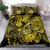 Hawaii Fish Hook Bedding Set Hibiscus Hawaii Tribal Tattoo Yellow Version LT01 - Polynesian Pride