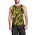 Hawaii Fish Hook Men Tank Top Hibiscus Hawaii Tribal Tattoo Yellow Version LT01 - Polynesian Pride