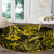 Hawaii Fish Hook Round Carpet Hibiscus Hawaii Tribal Tattoo Yellow Version LT01 - Polynesian Pride