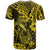 Hawaii Fish Hook T Shirt Hibiscus Hawaii Tribal Tattoo Yellow Version LT01 - Polynesian Pride