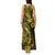 Hawaii Fish Hook Tank Maxi Dress Hibiscus Hawaii Tribal Tattoo Yellow Version LT01 - Polynesian Pride