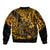 Hawaii King Kamehameha Bomber Jacket Polynesian Pattern Gold Version LT01 - Polynesian Pride