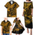 Hawaii King Kamehameha Family Matching Puletasi Dress and Hawaiian Shirt Polynesian Pattern Gold Version LT01 - Polynesian Pride