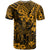 Hawaii King Kamehameha T Shirt Polynesian Pattern Gold Version LT01 - Polynesian Pride