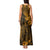 Hawaii King Kamehameha Tank Maxi Dress Polynesian Pattern Gold Version LT01 - Polynesian Pride