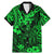 Hawaii King Kamehameha Family Matching Mermaid Dress and Hawaiian Shirt Polynesian Pattern Green Version LT01 Dad's Shirt - Short Sleeve Green - Polynesian Pride