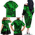 Hawaii King Kamehameha Family Matching Off Shoulder Long Sleeve Dress and Hawaiian Shirt Polynesian Pattern Green Version LT01 - Polynesian Pride