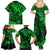 Hawaii King Kamehameha Family Matching Summer Maxi Dress and Hawaiian Shirt Polynesian Pattern Green Version LT01 - Polynesian Pride