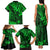 Hawaii King Kamehameha Family Matching Tank Maxi Dress and Hawaiian Shirt Polynesian Pattern Green Version LT01 - Polynesian Pride