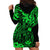 Hawaii King Kamehameha Hoodie Dress Polynesian Pattern Green Version LT01 - Polynesian Pride