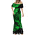 Hawaii King Kamehameha Mermaid Dress Polynesian Pattern Green Version LT01 - Polynesian Pride