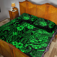 Hawaii King Kamehameha Quilt Bed Set Polynesian Pattern Green Version LT01 - Polynesian Pride