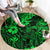 Hawaii King Kamehameha Round Carpet Polynesian Pattern Green Version LT01 - Polynesian Pride