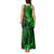 Hawaii King Kamehameha Tank Maxi Dress Polynesian Pattern Green Version LT01 - Polynesian Pride