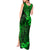 Hawaii King Kamehameha Tank Maxi Dress Polynesian Pattern Green Version LT01 - Polynesian Pride