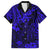 Hawaii King Kamehameha Family Matching Long Sleeve Bodycon Dress and Hawaiian Shirt Polynesian Pattern Navy Blue Version LT01 Dad's Shirt - Short Sleeve Blue - Polynesian Pride