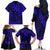 Hawaii King Kamehameha Family Matching Off Shoulder Long Sleeve Dress and Hawaiian Shirt Polynesian Pattern Navy Blue Version LT01 - Polynesian Pride