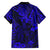 Hawaii King Kamehameha Family Matching Short Sleeve Bodycon Dress and Hawaiian Shirt Polynesian Pattern Navy Blue Version LT01 - Polynesian Pride