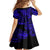 Hawaii King Kamehameha Kid Short Sleeve Dress Polynesian Pattern Navy Blue Version LT01 - Polynesian Pride