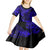 Hawaii King Kamehameha Kid Short Sleeve Dress Polynesian Pattern Navy Blue Version LT01 - Polynesian Pride
