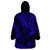 Hawaii King Kamehameha Wearable Blanket Hoodie Polynesian Pattern Navy Blue Version LT01 - Polynesian Pride