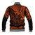 Hawaii King Kamehameha Baseball Jacket Polynesian Pattern Orange Version LT01 - Polynesian Pride
