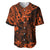 Hawaii King Kamehameha Baseball Jersey Polynesian Pattern Orange Version LT01 Orange - Polynesian Pride