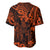 Hawaii King Kamehameha Baseball Jersey Polynesian Pattern Orange Version LT01 - Polynesian Pride