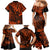 Hawaii King Kamehameha Family Matching Mermaid Dress and Hawaiian Shirt Polynesian Pattern Orange Version LT01 - Polynesian Pride