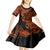 Hawaii King Kamehameha Kid Short Sleeve Dress Polynesian Pattern Orange Version LT01 - Polynesian Pride