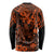 Hawaii King Kamehameha Long Sleeve Shirt Polynesian Pattern Orange Version LT01 - Polynesian Pride