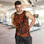 Hawaii King Kamehameha Men Tank Top Polynesian Pattern Orange Version LT01 - Polynesian Pride