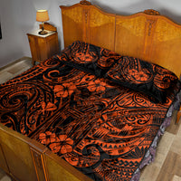 Hawaii King Kamehameha Quilt Bed Set Polynesian Pattern Orange Version LT01 - Polynesian Pride