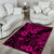 Hawaii King Kamehameha Area Rug Polynesian Pattern Pink Version LT01 - Polynesian Pride