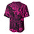 Hawaii King Kamehameha Baseball Jersey Polynesian Pattern Pink Version LT01 - Polynesian Pride