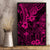 Hawaii King Kamehameha Canvas Wall Art Polynesian Pattern Pink Version LT01 - Polynesian Pride