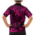 Hawaii King Kamehameha Family Matching Mermaid Dress and Hawaiian Shirt Polynesian Pattern Pink Version LT01 - Polynesian Pride