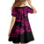 Hawaii King Kamehameha Kid Short Sleeve Dress Polynesian Pattern Pink Version LT01 - Polynesian Pride