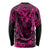 Hawaii King Kamehameha Long Sleeve Shirt Polynesian Pattern Pink Version LT01 - Polynesian Pride