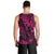 Hawaii King Kamehameha Men Tank Top Polynesian Pattern Pink Version LT01 - Polynesian Pride