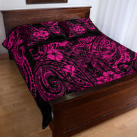 Hawaii King Kamehameha Quilt Bed Set Polynesian Pattern Pink Version LT01 - Polynesian Pride