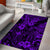 Hawaii King Kamehameha Area Rug Polynesian Pattern Purple Version LT01 - Polynesian Pride