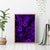 Hawaii King Kamehameha Canvas Wall Art Polynesian Pattern Purple Version LT01 - Polynesian Pride