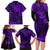 Hawaii King Kamehameha Family Matching Long Sleeve Bodycon Dress and Hawaiian Shirt Polynesian Pattern Purple Version LT01 - Polynesian Pride