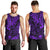 Hawaii King Kamehameha Men Tank Top Polynesian Pattern Purple Version LT01 - Polynesian Pride