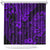 Hawaii King Kamehameha Shower Curtain Polynesian Pattern Purple Version LT01 Purple - Polynesian Pride