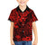 Hawaii King Kamehameha Family Matching Off Shoulder Short Dress and Hawaiian Shirt Polynesian Pattern Red Version LT01 Son's Shirt Red - Polynesian Pride