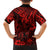 Hawaii King Kamehameha Family Matching Short Sleeve Bodycon Dress and Hawaiian Shirt Polynesian Pattern Red Version LT01 - Polynesian Pride