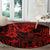 Hawaii King Kamehameha Round Carpet Polynesian Pattern Red Version LT01 - Polynesian Pride